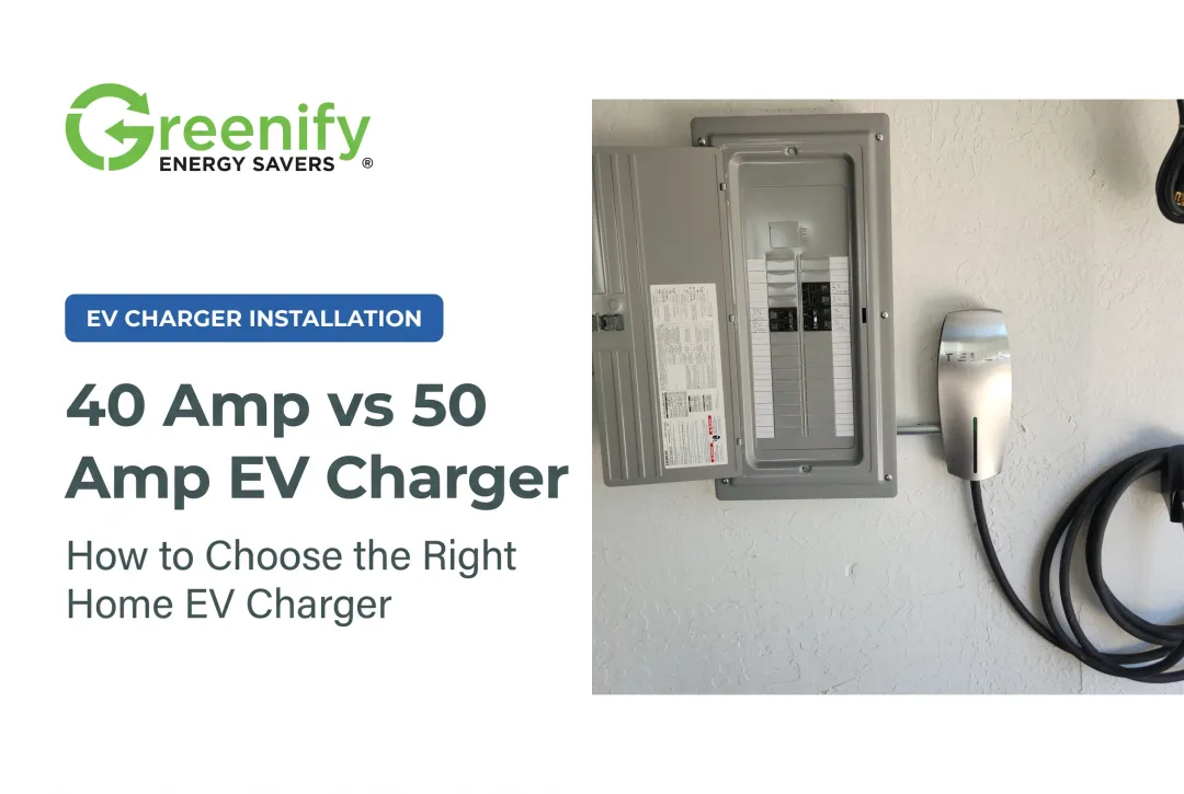 40 Amp vs 50 Amp EV Charger: How to Choose the Right Home