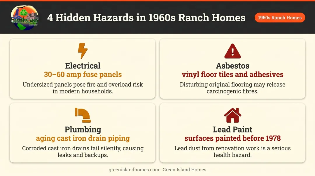 Four hidden hazards in 1960s ranch home walls before kitchen remodel