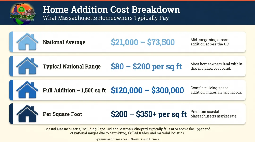 Second-story addition cost ranges by scope and finish level breakdown chart