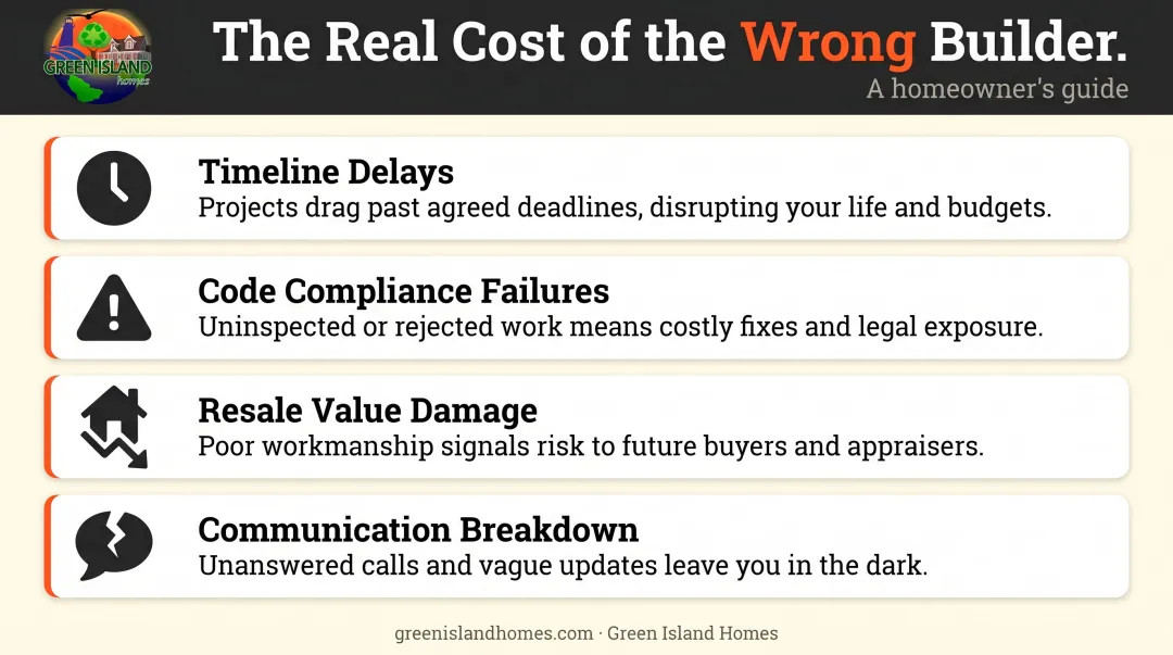 Four compounding consequences of hiring the wrong custom home builder