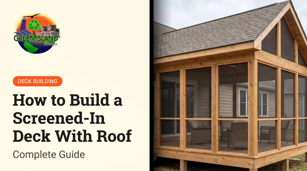 How to Build a Screened-In Deck With Roof: Complete Guide