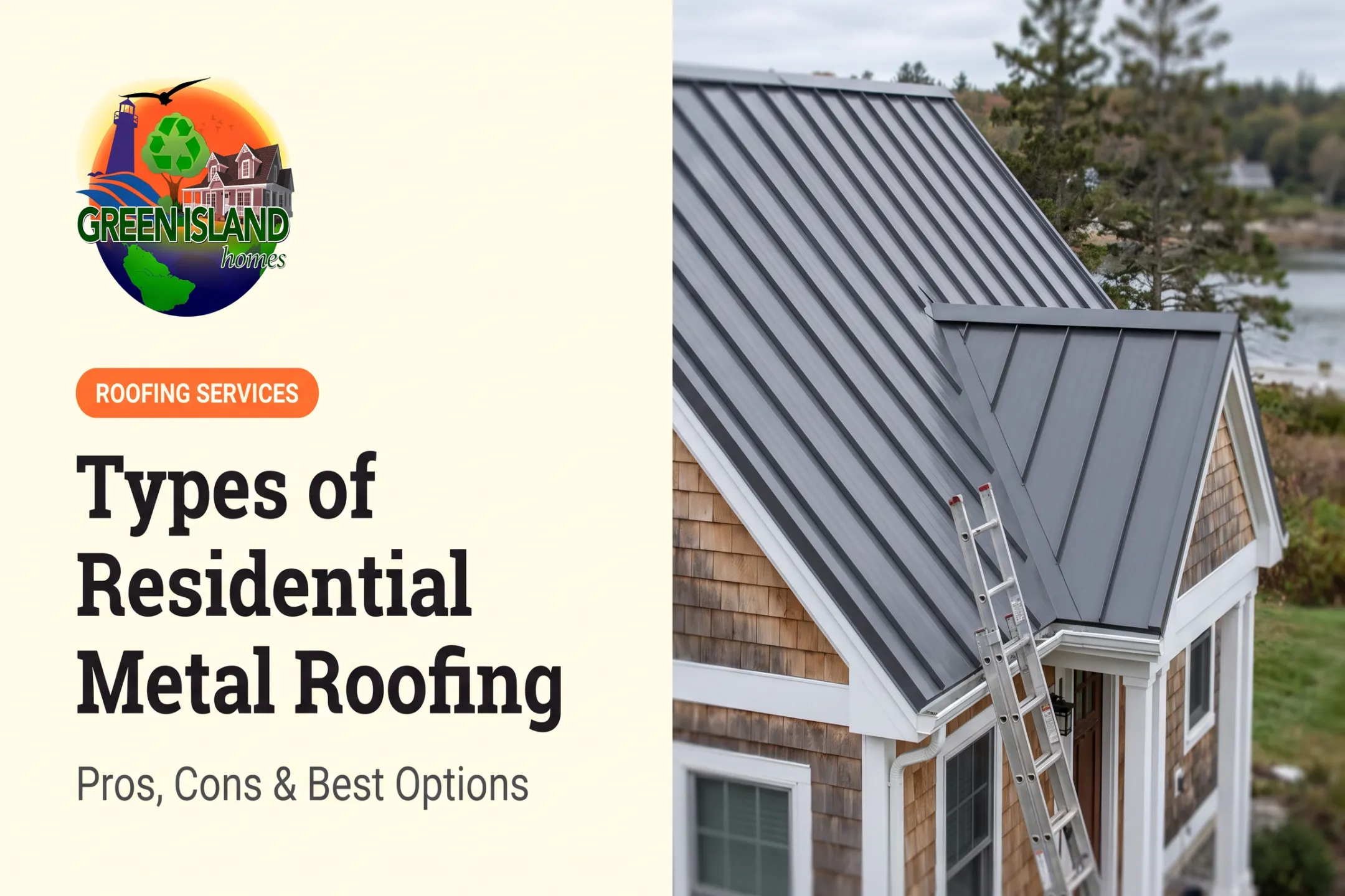 Types of Residential Metal Roofing: Pros, Cons & Best Options