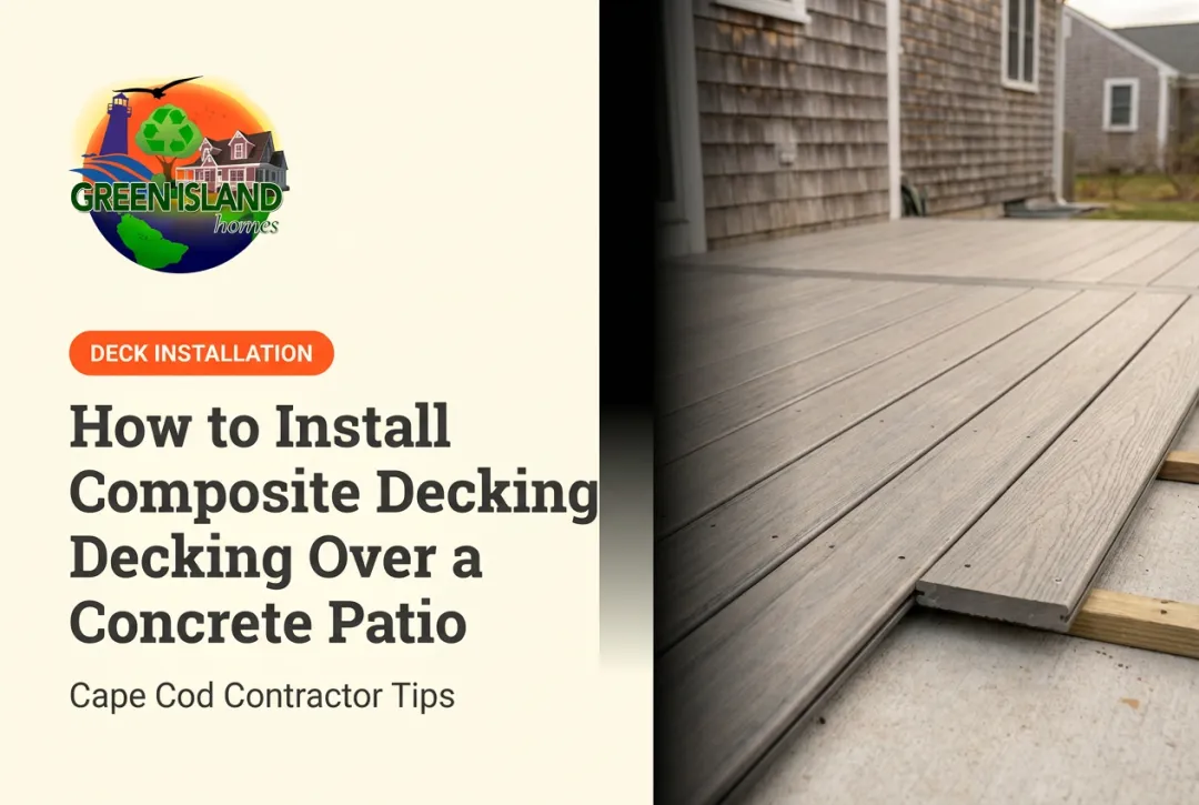 How to Install Composite Decking Over a Concrete Patio