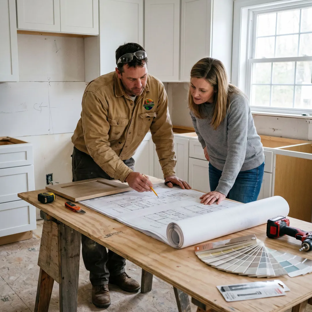Kitchen renovation planning and construction process