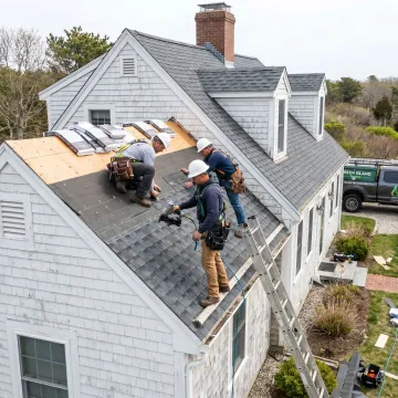 Residential roofing installation by contractors