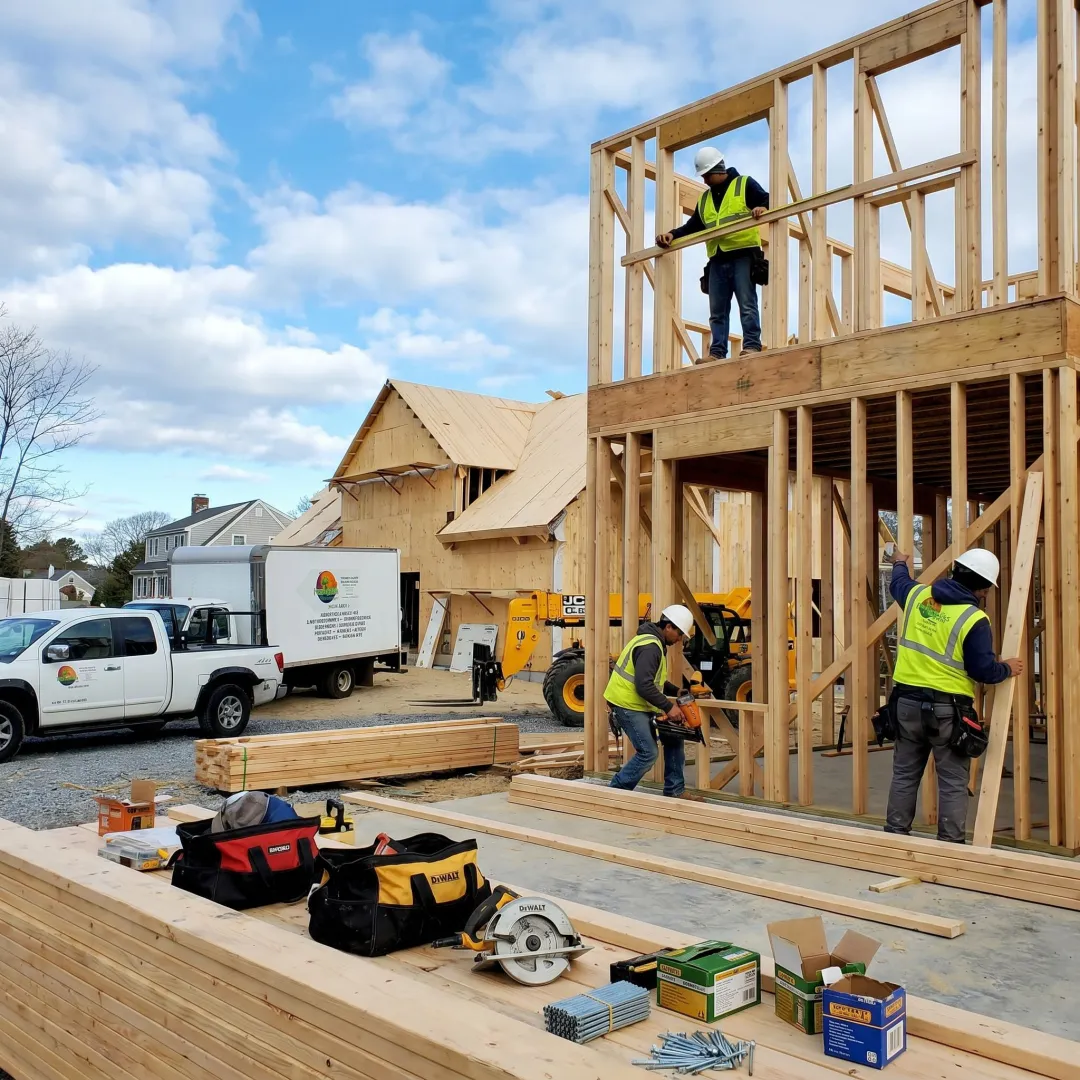 Semi-custom home under construction