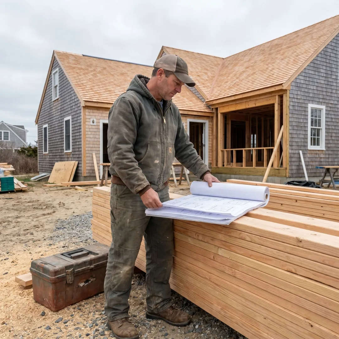 Contractor coordinating a home remodeling project