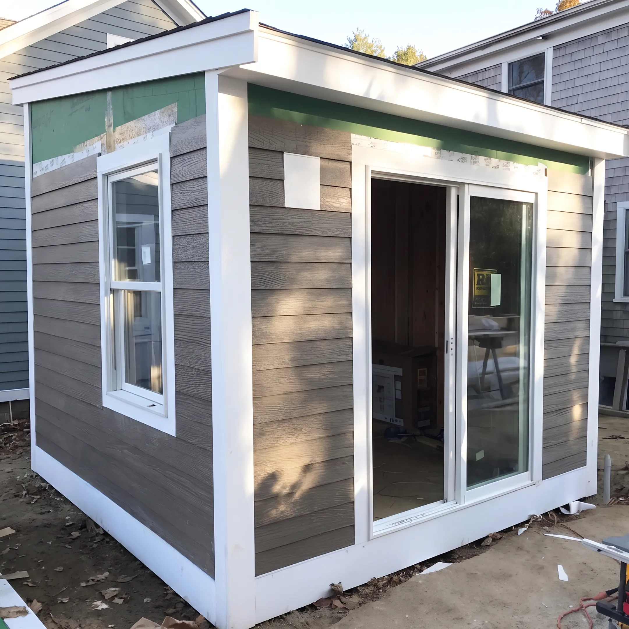 Fresh siding on a residential home