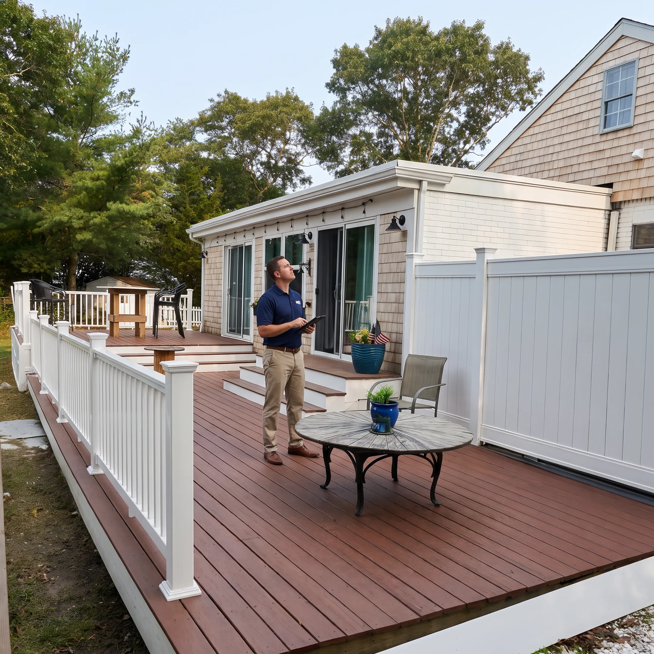 Well-maintained coastal home exterior