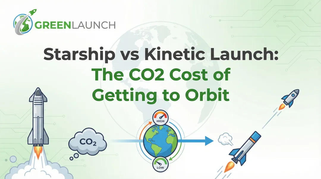 Starship vs Kinetic Launch: The CO2 Cost of Getting to Orbit