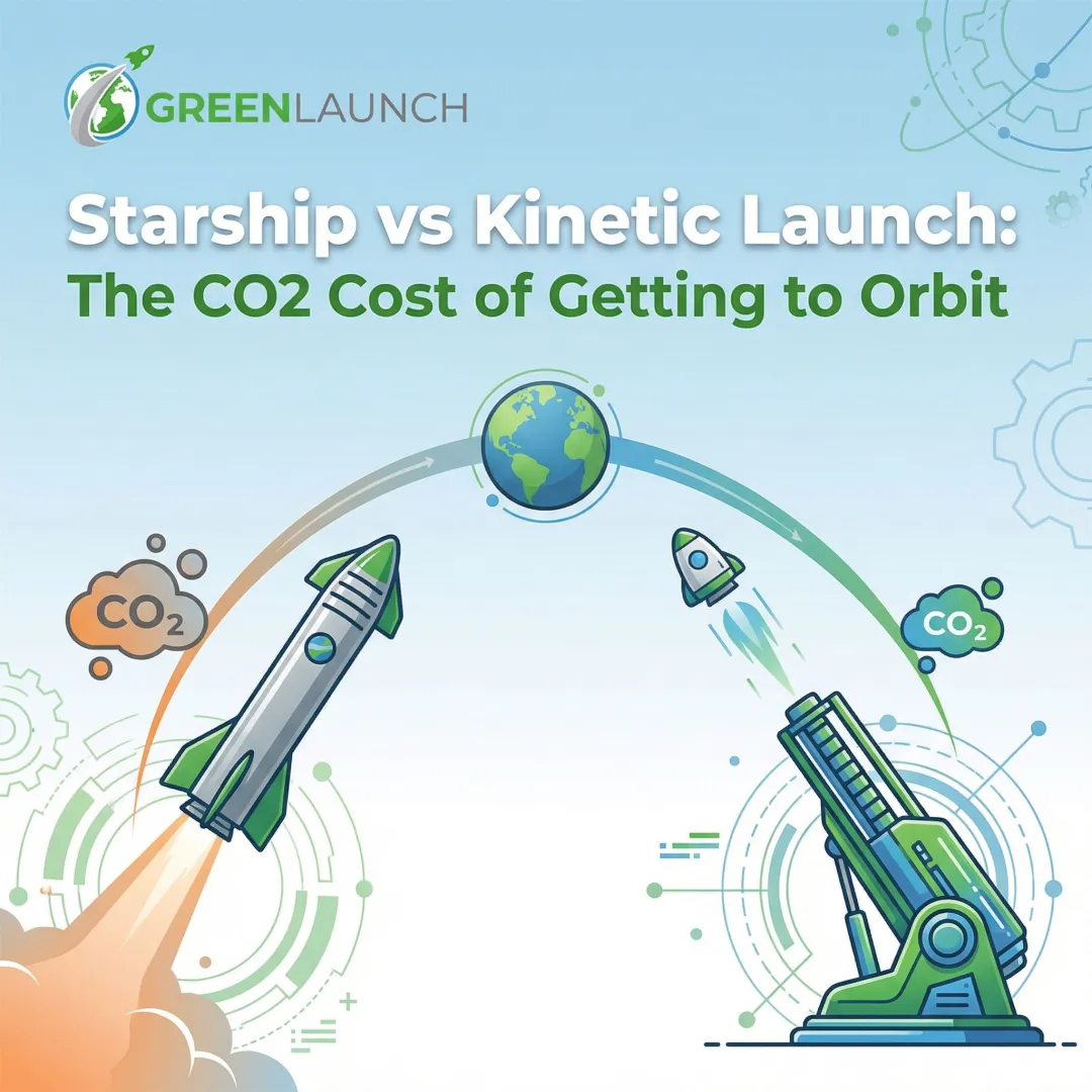 Starship vs Kinetic Launch: The CO2 Cost of Getting to Orbit