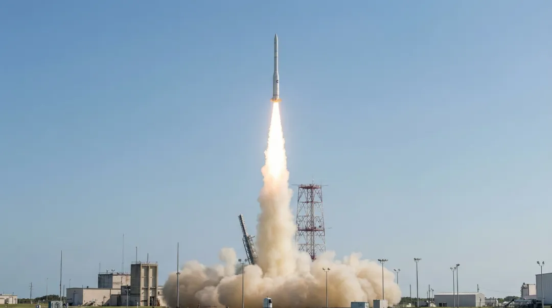 NASA sounding rocket launching for atmospheric science research mission