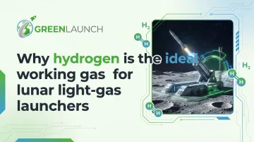 Why hydrogen is the ideal working gas for lunar light-gas launchers