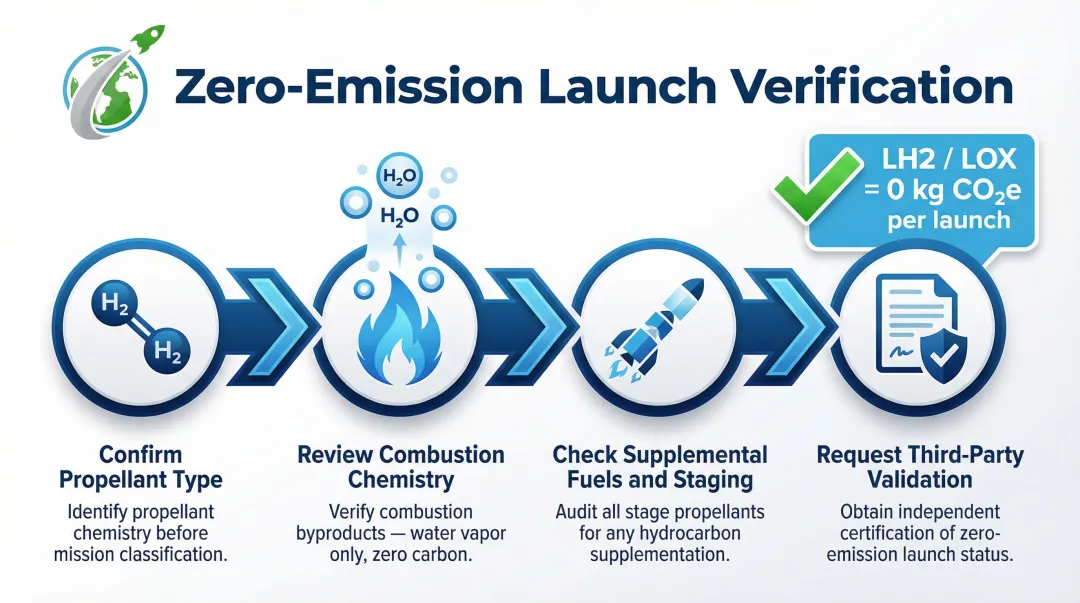 4-step launch emission verification process for zero-emission ESG documentation