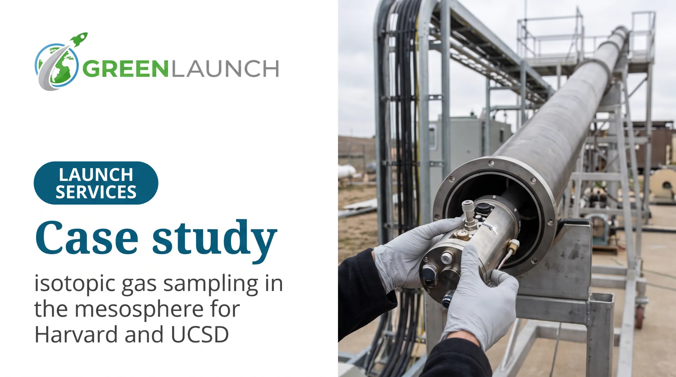 Case study: isotopic gas sampling in the mesosphere for Harvard and UCSD