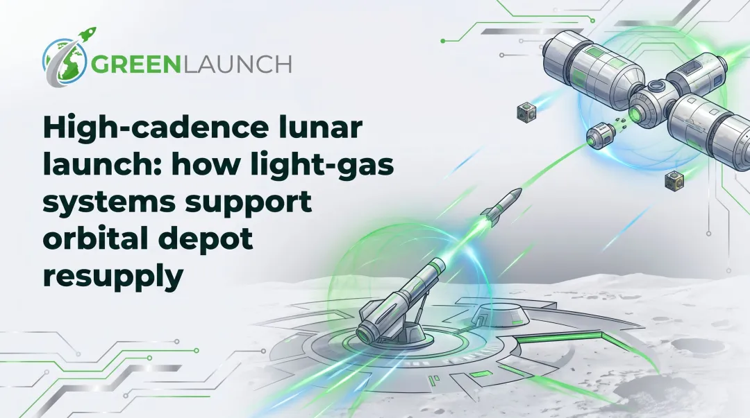 High-cadence lunar launch: how light-gas systems support orbital depot resupply