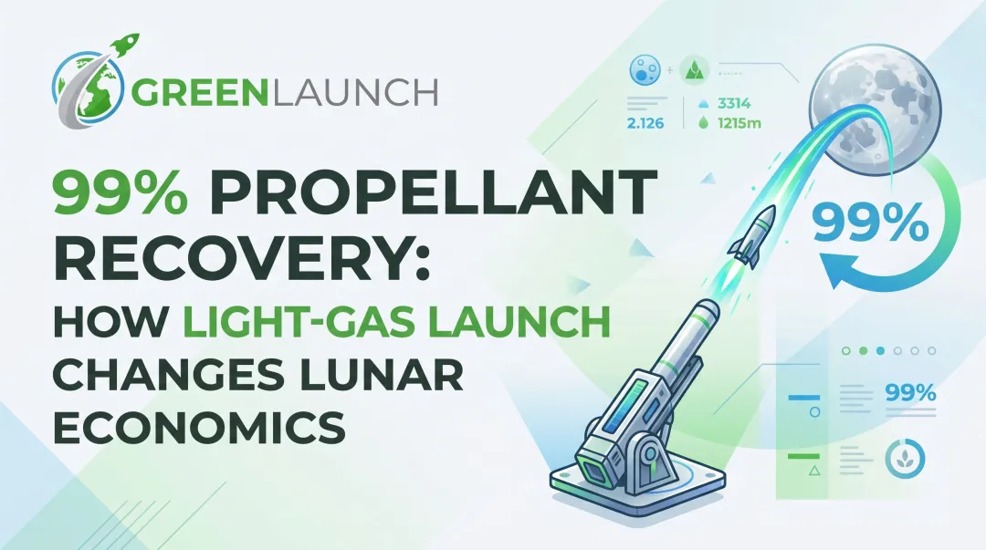 99% propellant recovery: how light-gas launch changes lunar economics