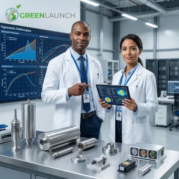 Engineers reviewing hypersonic test data