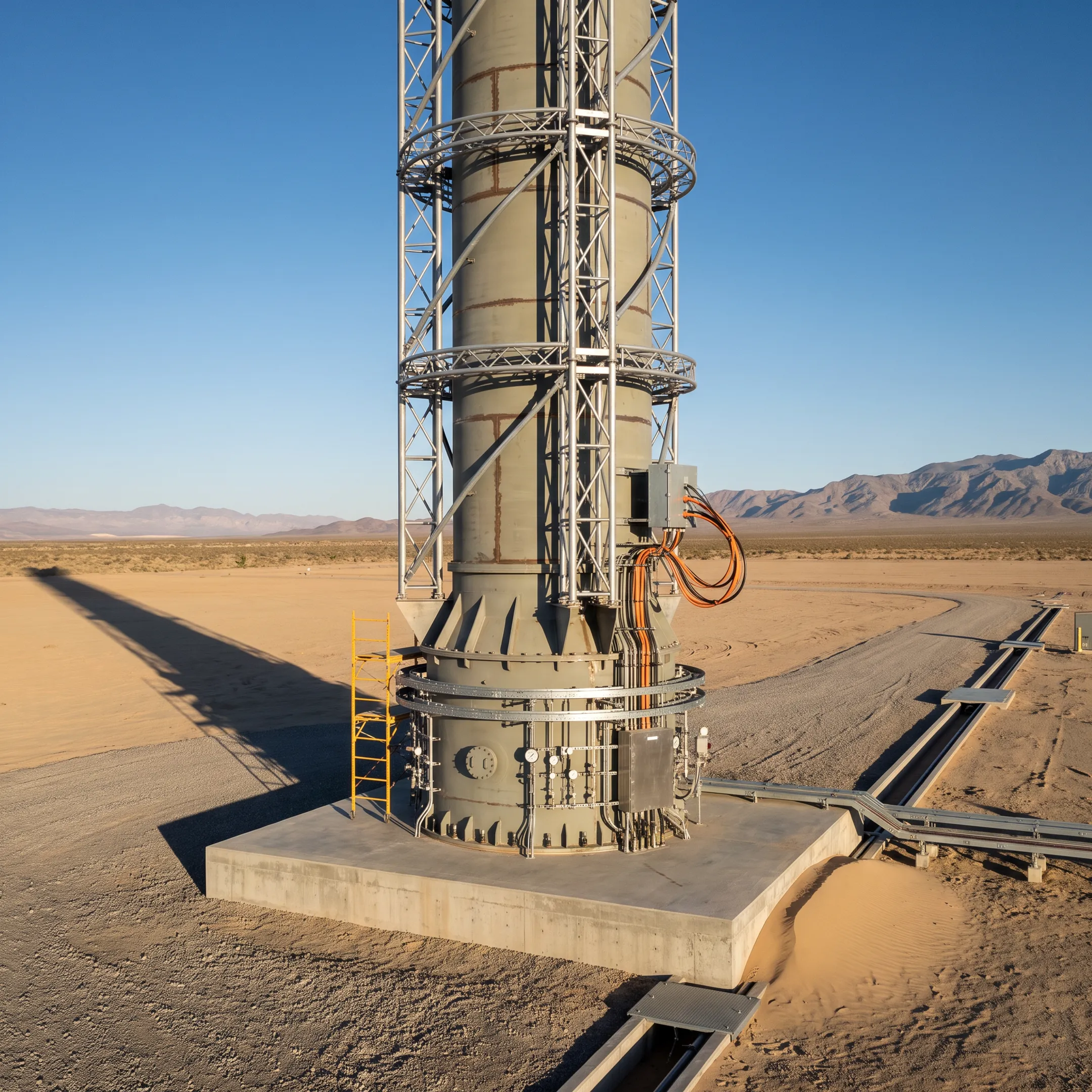 Light-gas launcher preparing for mesosphere payload launch