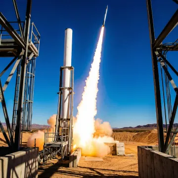 Green Launch stratosphere payload delivery system launching projectile vertically