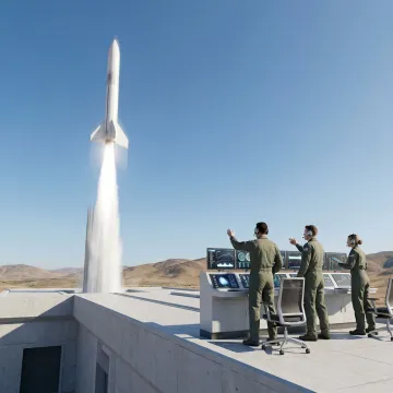 High-altitude materials testing launch system