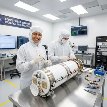 Scientific payload prepared for suborbital atmospheric mission