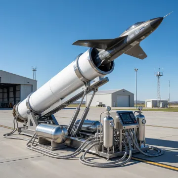 Pneumatic launcher system for UAV and payload delivery