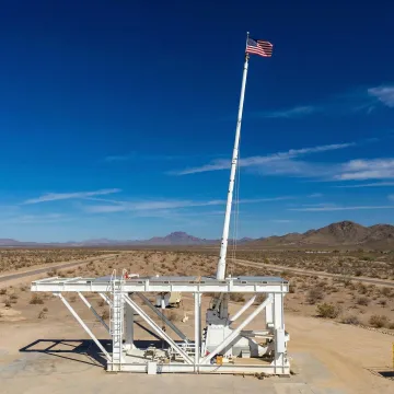 High-altitude launch system in test configuration