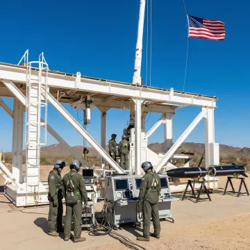 Ground-based hypersonic interceptor launch system