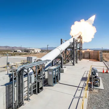 Hydrogen propulsion launch system in operation