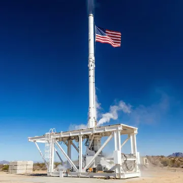 Near space launch system preparing payload delivery