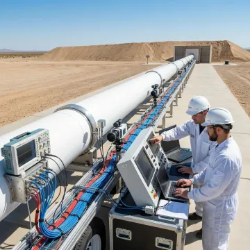 Light-gas gun hypervelocity testing setup