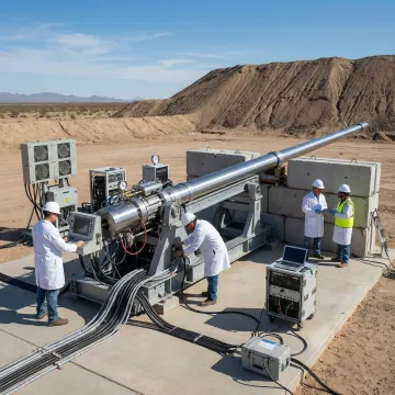 Light gas gun testing facility and launch system