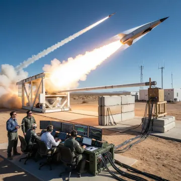 Hypersonic launch system test in operation