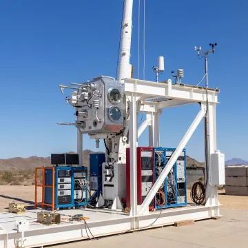 Atmospheric sampling launch for air monitoring research