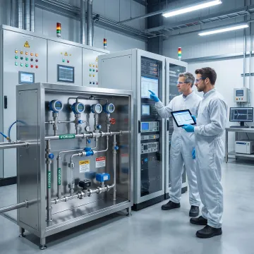 High-pressure hydrogen gas testing setup