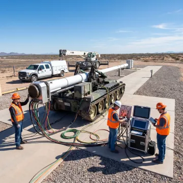 Impulse accelerator launch system in testing