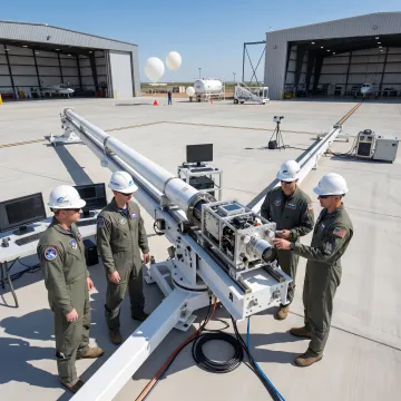 Scientific payload prepared for high-altitude launch