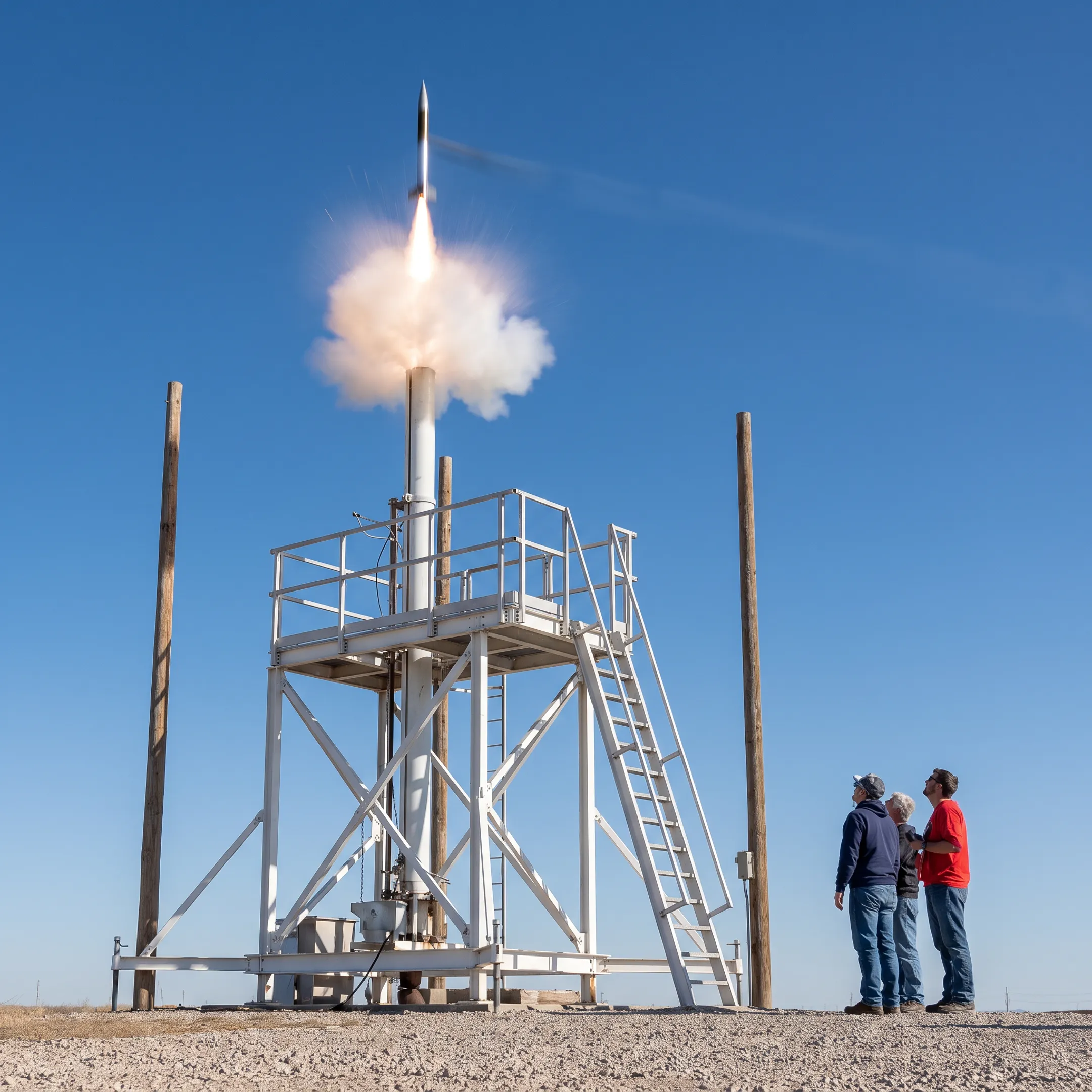 High-velocity light-gas launch tube firing during a mesosphere payload mission
