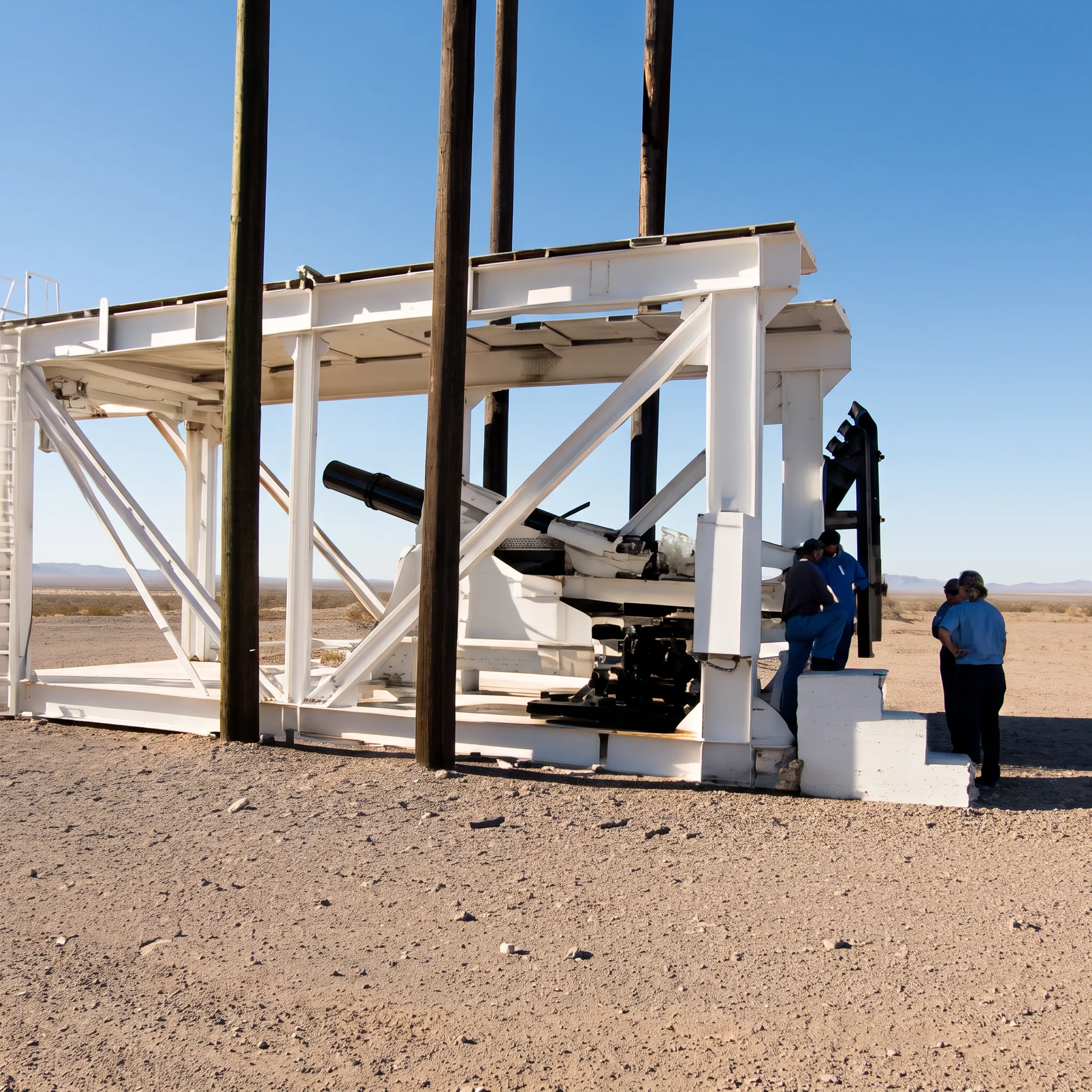 Light gas launcher system preparing for high altitude atmospheric sampling launch