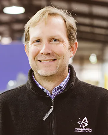 Portrait of Shane Griffin, Founder of Griffin Products Inc.