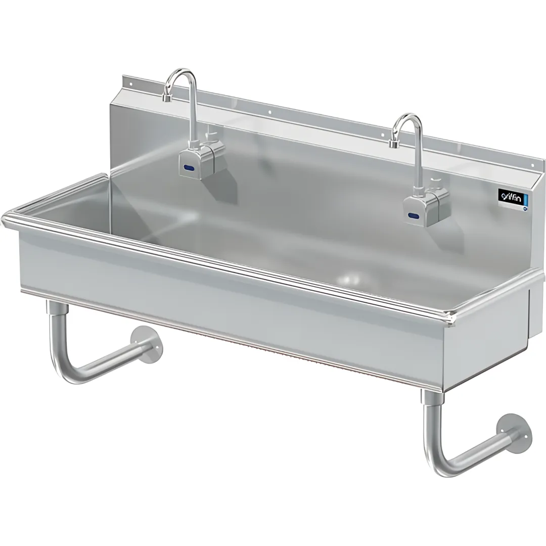 BLANCO 2 STATION X 48 W / WALL MT ELECTRONIC FAUCETS