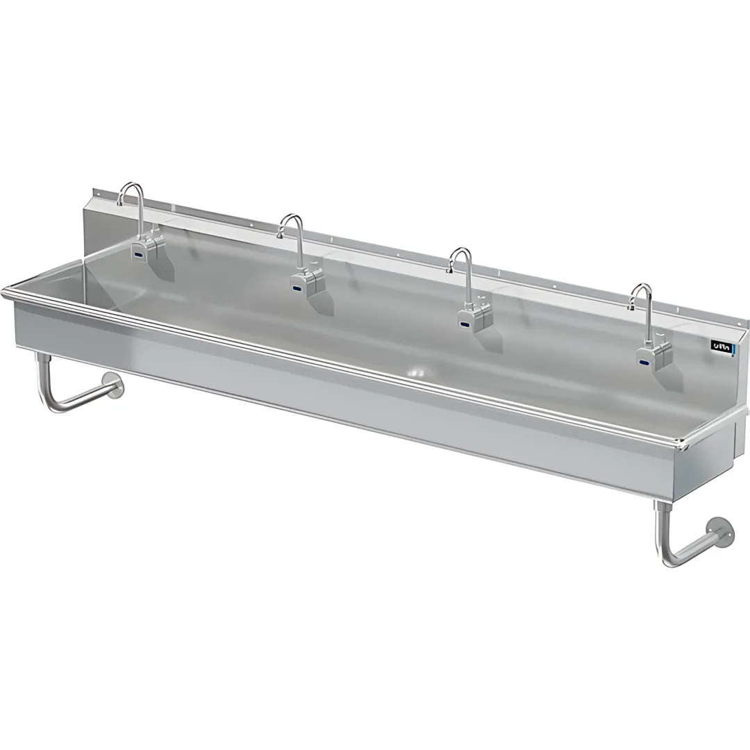 BLANCO 4 STATION X 96 W / WALL MT ELECTRONIC FAUCETS