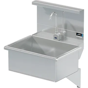 BLANCO 22 X 16 SCRUB UP SINK W/DECK ELECTRONIC FAUCET & SHELF