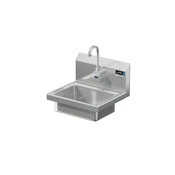 BRAZOS 16GA 14 X 10 X 5 HANDSINK W / WALL ELECTRONIC FAUCET