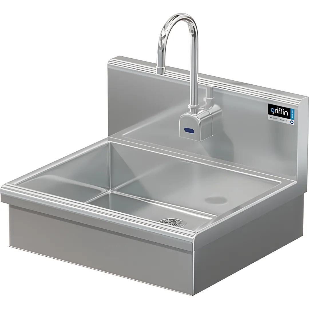 BRAZOS 16GA 20 X 15 X 5 HANDSINK W / WALL ELECTRONIC FAUCET