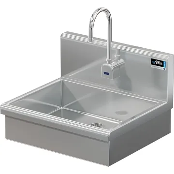 BRAZOS 16GA 20 X 15 X 5 HANDSINK W / WALL ELECTRONIC FAUCET