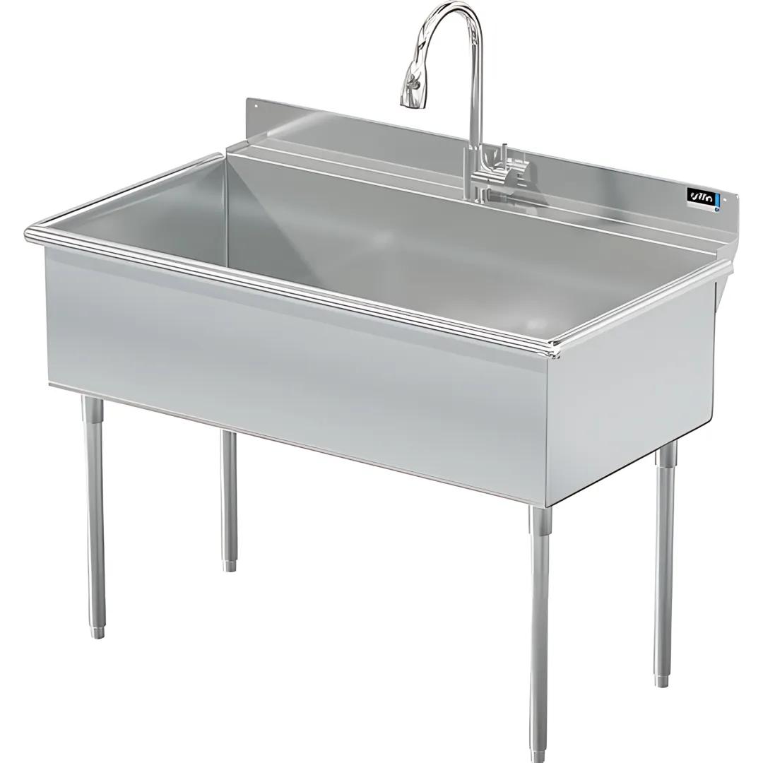 Utility Sink 48 x 24 w/ Pull Down Sprayer