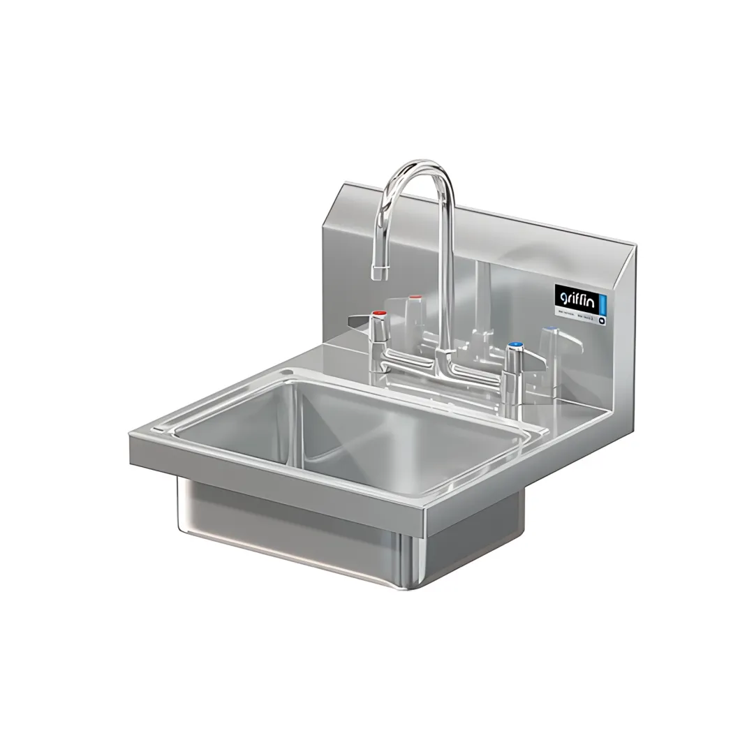 BRAZOS 16GA 14 X 10 X 5 HANDSINK W / DECK FAUCET