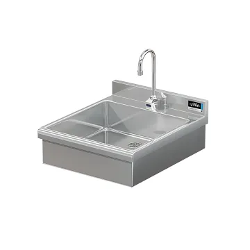 BRAZOS 16GA 17 X 17 X 5 HANDSINK W / DECK ELECTRONIC FAUCET